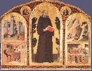 Simone Martini Blessed Agostino Novello Altarpiece oil on canvas